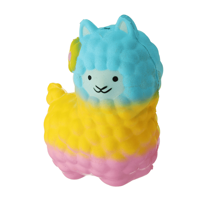 Colorful Alpacas Squishy 18*14CM Slow Rising Collection Gift Soft Toy - MRSLM