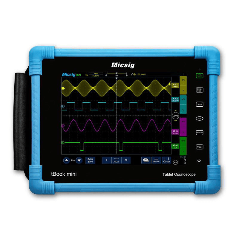 Micsig TO1152 Digital Tablet Oscilloscope 150Mhz 2CH 1G Sa/S Real Time Sampling Rate Automotive Oscilloscopes Kit - MRSLM
