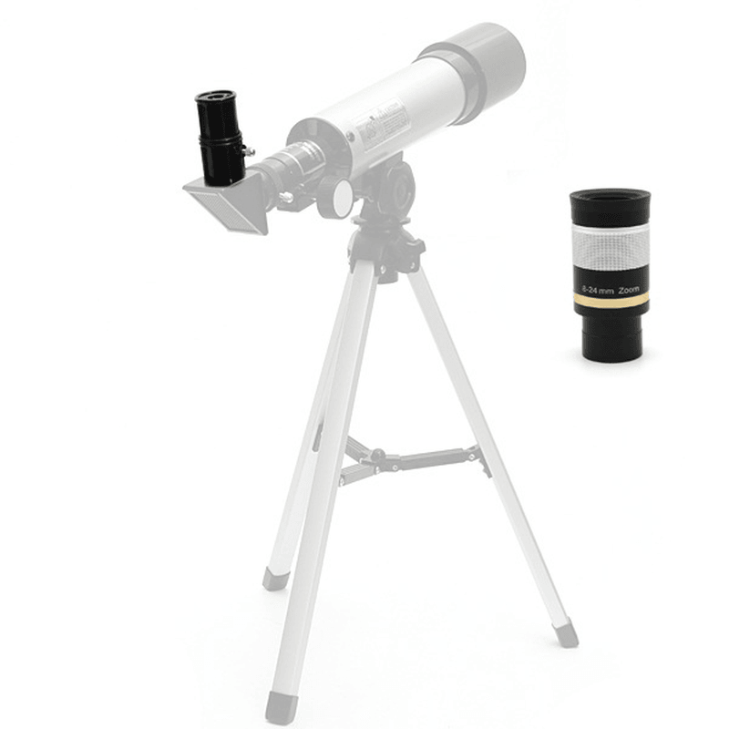 Ipree® 1.25" Deluxe 8-24Mm Zoom Telescope Eyepiece Fully Metal Eyepieces with FMC Broadband HD Green Film - MRSLM