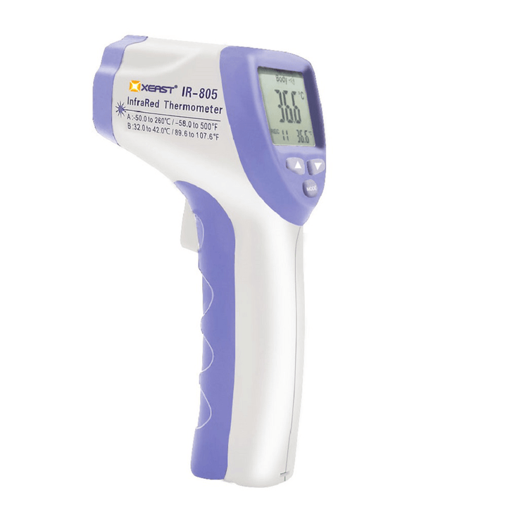 IR-805 Non-Contact Infrared Digital Thermometer Industrial and Body Temperature Measurement 2-In-1 - MRSLM