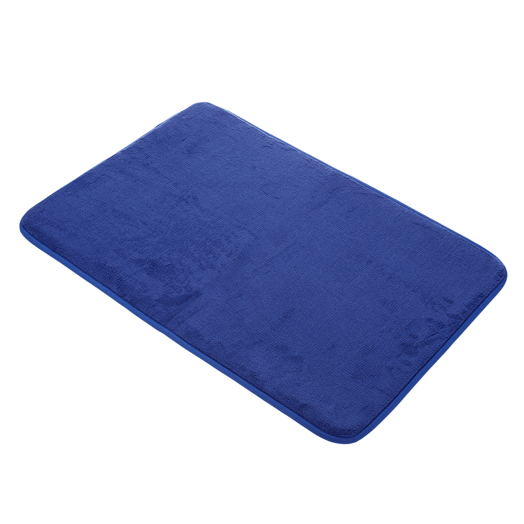 Non-Slip Bathroom Carpet Soft Coral Fleece Memory Foam Rug Mat Kitchen Toilet Floor Decor - MRSLM