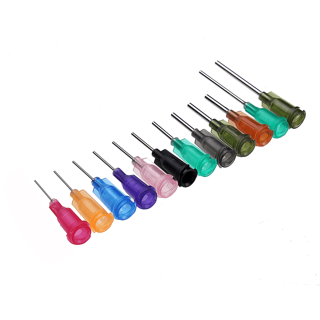 26Pcs/Set Dispensing Needle Kits Blunt Tip Syringe Needles Cap for Refilling and Measuring Liquids Industrial Glue Applicator - MRSLM
