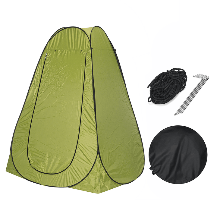 Single/Double Portable Pop-Up Tent Camping Toilet Shower Dressing Privacy Room Tent Waterproof - MRSLM