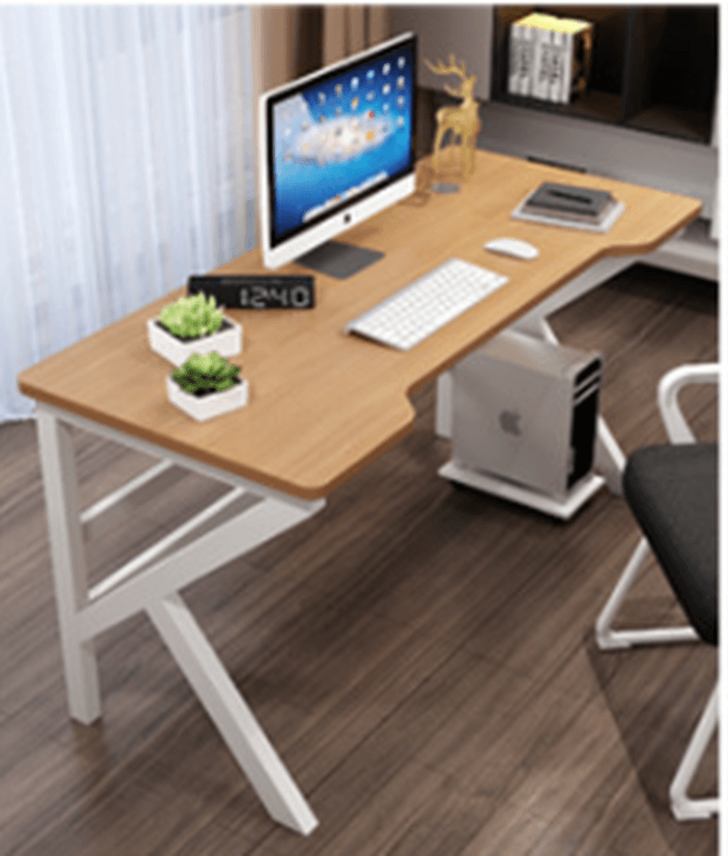 Office Computer Desk K-Shaped Design 32" Desktop Simple and Modern Style for Home Office - MRSLM