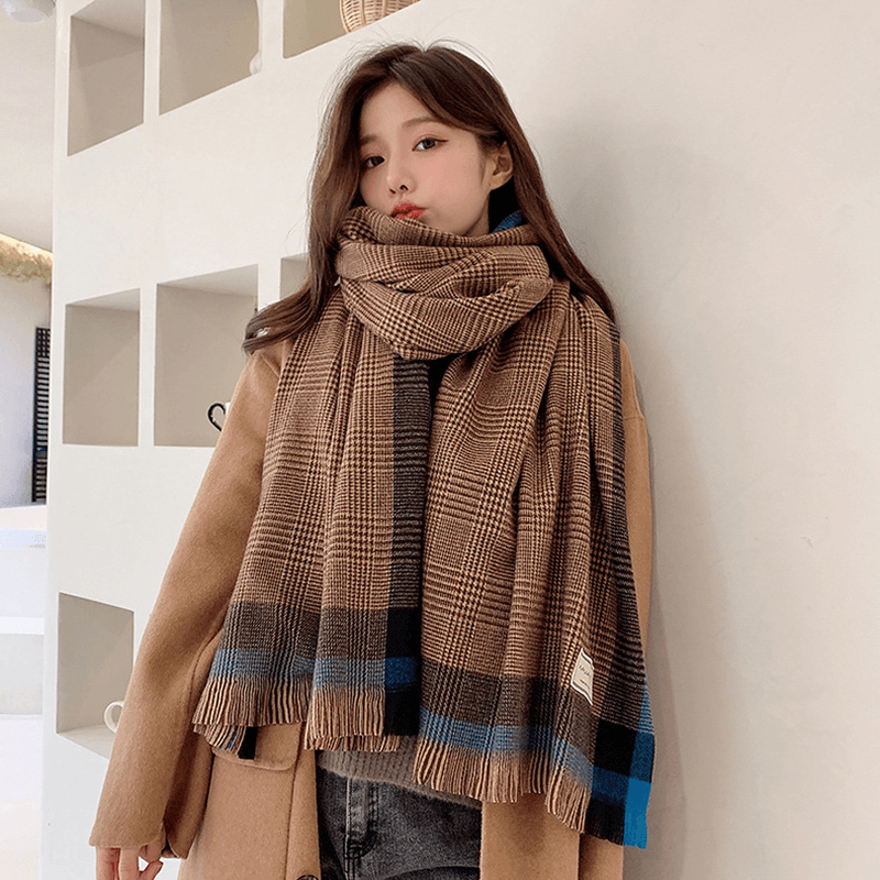 Thickened Cashmere Thermal Shawl Dual-Use Scarf - MRSLM