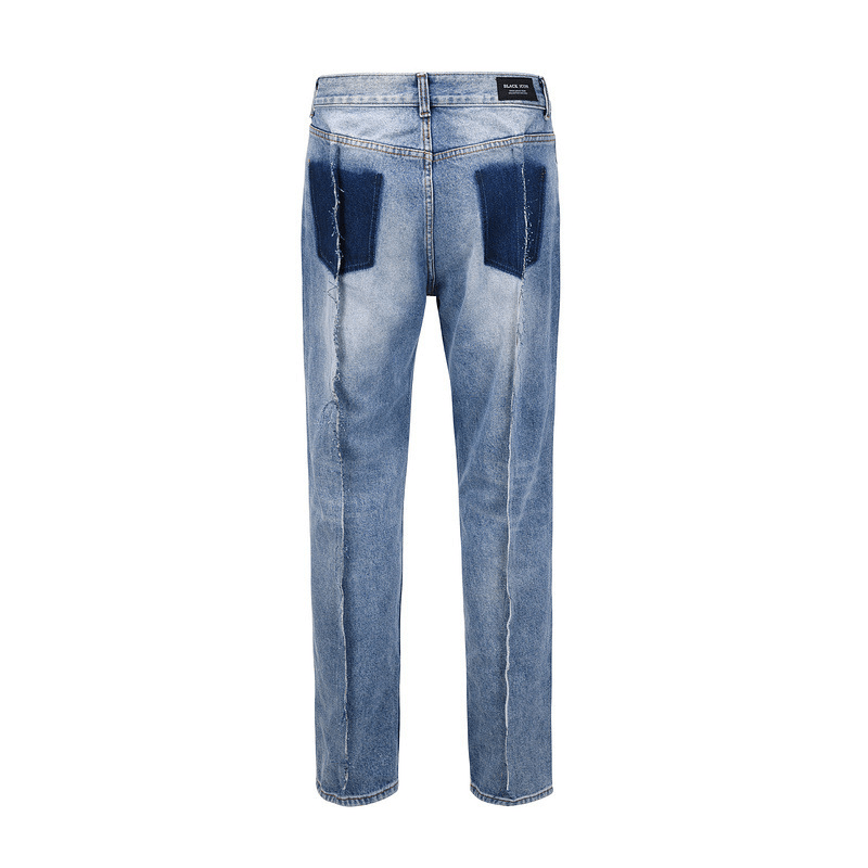 High Street Fashion Stitching Slim Jeans - MRSLM