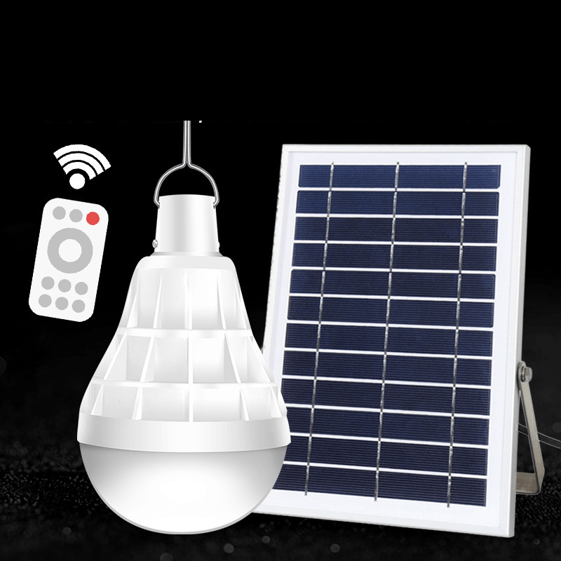 Ipree® 80/150W Solar LED Bulb Light 5 Modes Remote Control USB Rechargeable Emergency Light Night Light Outdoor Camping Fishing - MRSLM