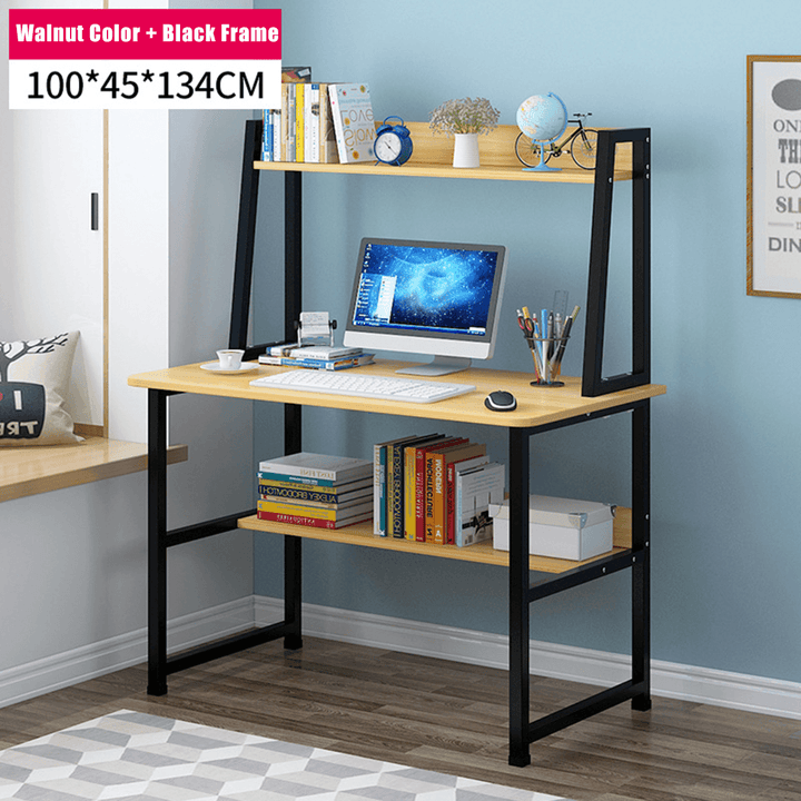 Computer Desk Desktop Simple Desk Bookcase Combination Home Multi-Function Writing Desk for Home Office - MRSLM