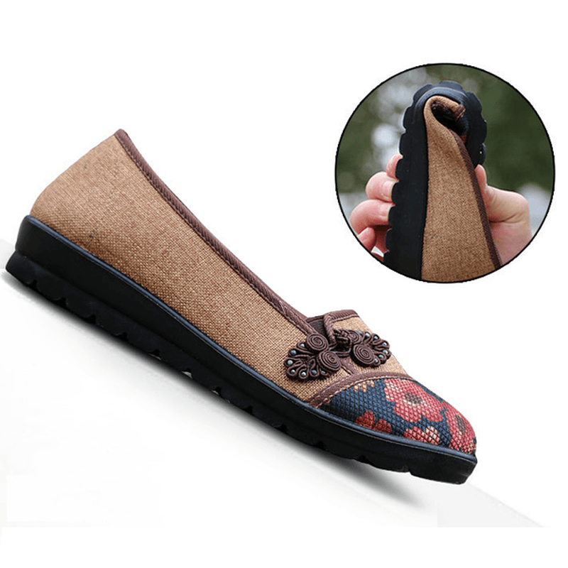Women Leisure Chic Shoes Breathable Slip-On Loafers Sweat Absorption Flats - MRSLM