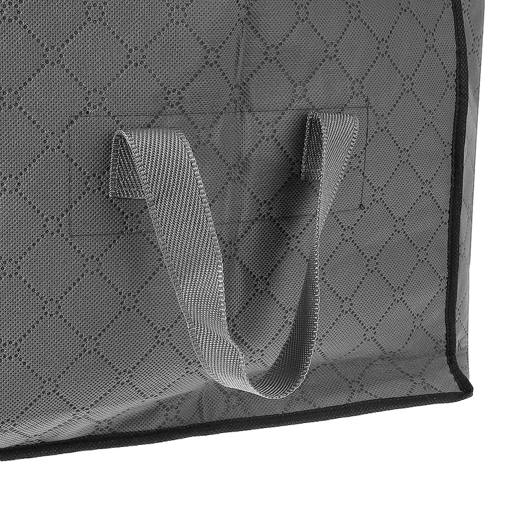 4 Pcs Large Capacity Bedding Foldable Clothes Storage Bag Organizer Reinforced Handle Fabric Strong Zipper Space Saver Blanket Quilt Closet Organizer Holder - MRSLM