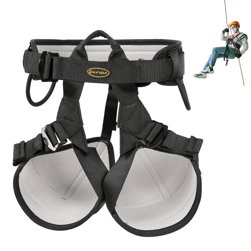 XINDA Tree Rock Climbing Harness Outdoor Sports Safety Belt Mountaineering Waist Support Protection Belt Survival Rappelling Equipment - MRSLM