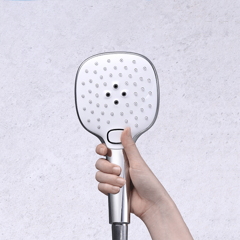 HIGOLD Bathroom Handheld Showerhead 3 Shower Mode Adjustable G½ Connector Shower Head with Anti-Blocking Hole - MRSLM