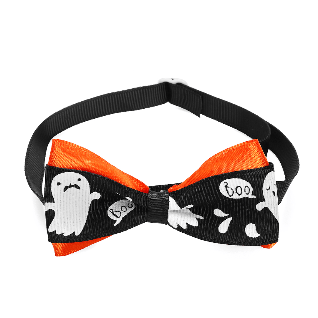 50 Pcs Halloween Decor Pet Puppy Dog Cat Bow Ties Adjustable Collar Necktie Cute Pet Ties - MRSLM