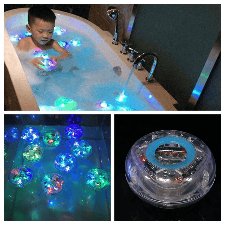 Waterproof Bathroom Tub Baby Shower Bath Time Changing Kids Fun Party LED Light RGB Colors Toys - MRSLM