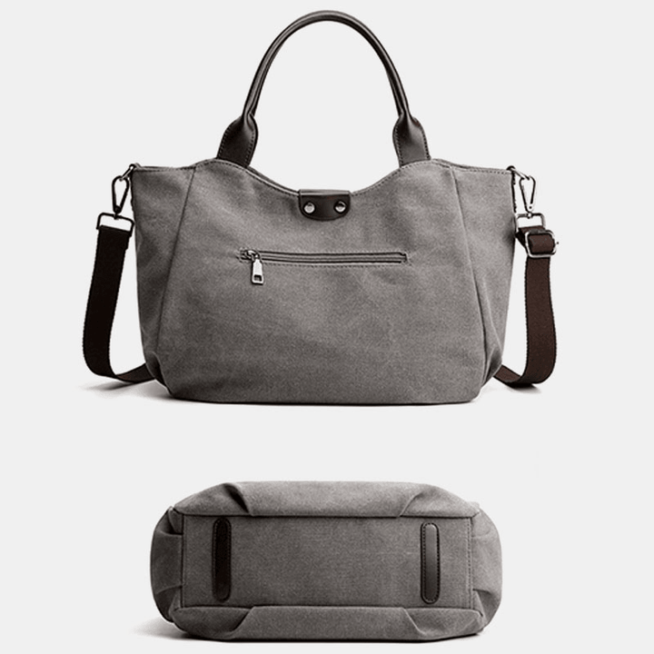 Women Large Capacity Canvas Handbag Shoulder Bag - MRSLM