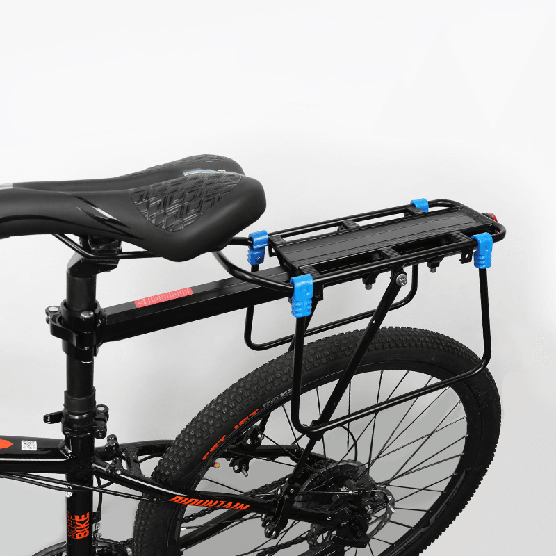BIKIGHT MTB Bike Luggage Carrier Quick Release Adjustable Bike Rear Rack Bicycle Cargo Rack for 32Mm Seat Tube 75Kg Load - MRSLM