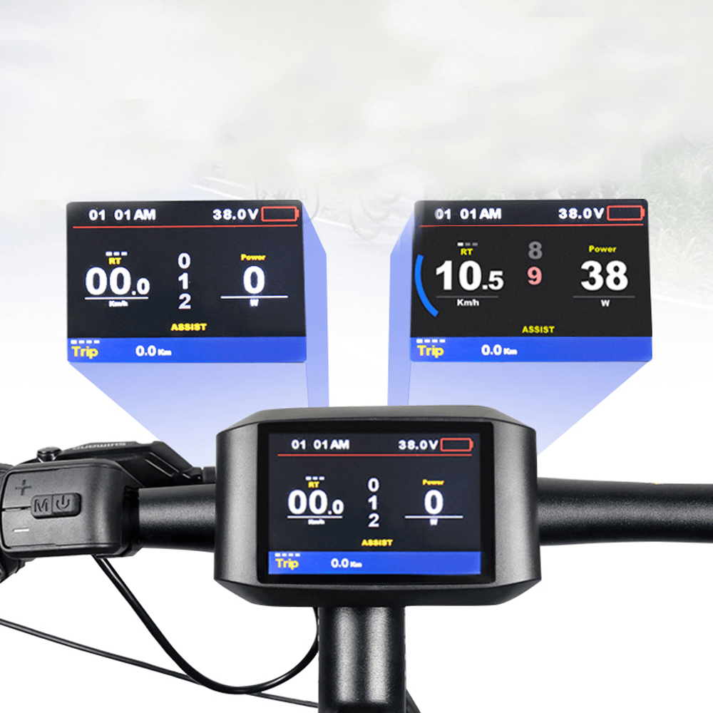BAFANG 750C 3.2Inch IPS HD Electric Bike Motor Meter LCD Digital Mileage Time Speed Display for BBS01 BBS02 BBSHD - MRSLM
