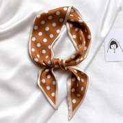 women's slim long faux silk scarf, view 6 - MRSLM