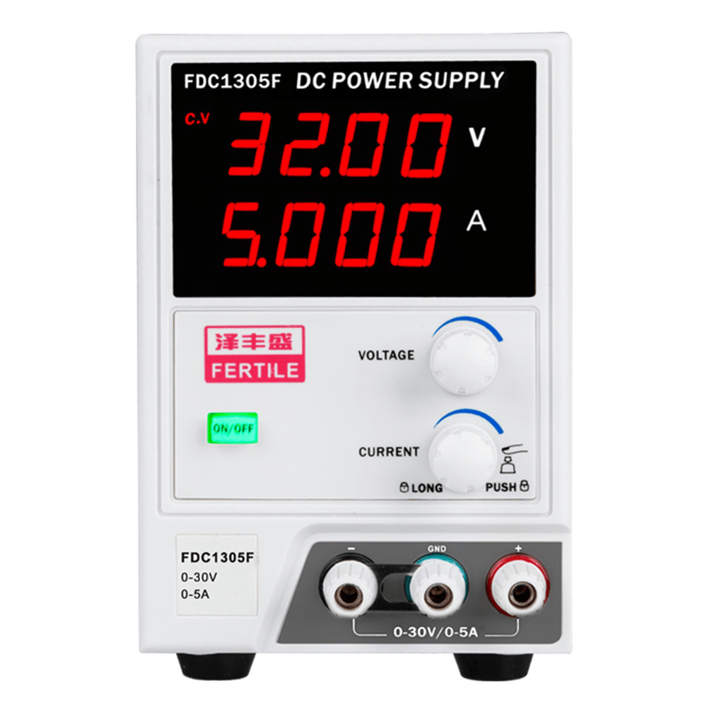 FERTILE FDC1305F 110V/220V 30V 5A Coded DC Power Supply Variable Adjustable High Precision 4 Digits Display Switching Regulated Power Supply - MRSLM