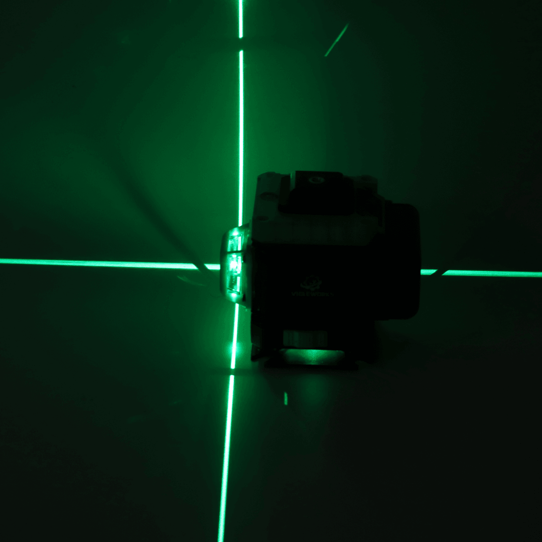 16/12/8 Line 4D 360° Horizontal Vertical Cross Green Light Laser Level Self-Leveling Measure APP Control - MRSLM