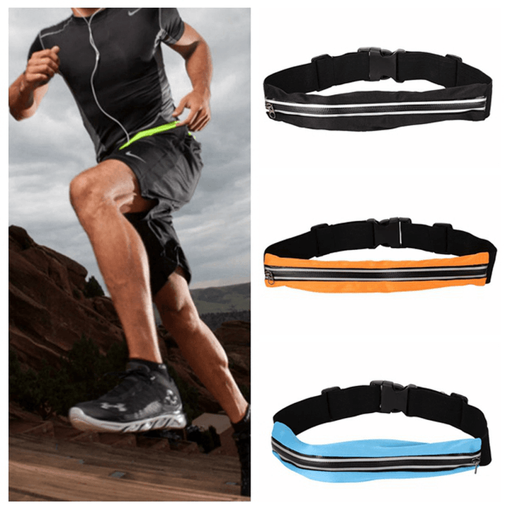 Running Waistband Outdoor Ridding Treadmill Elastic Invisible Pockets Chest Package - MRSLM