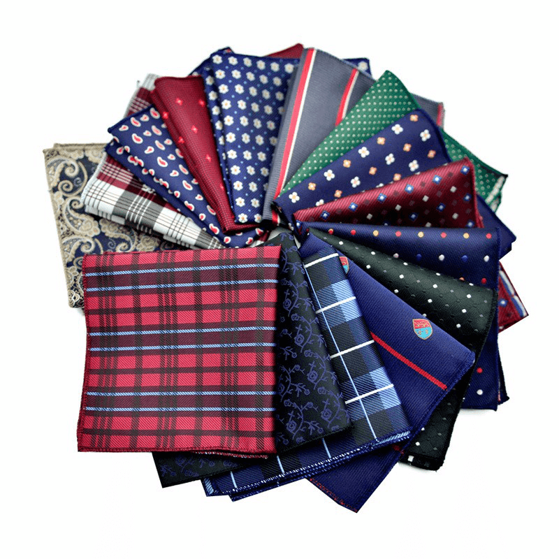 Fashion Handkerchief for Men Suit Western Style Dot Men Paisley Pocket Square Tie Handkerchiefs - MRSLM