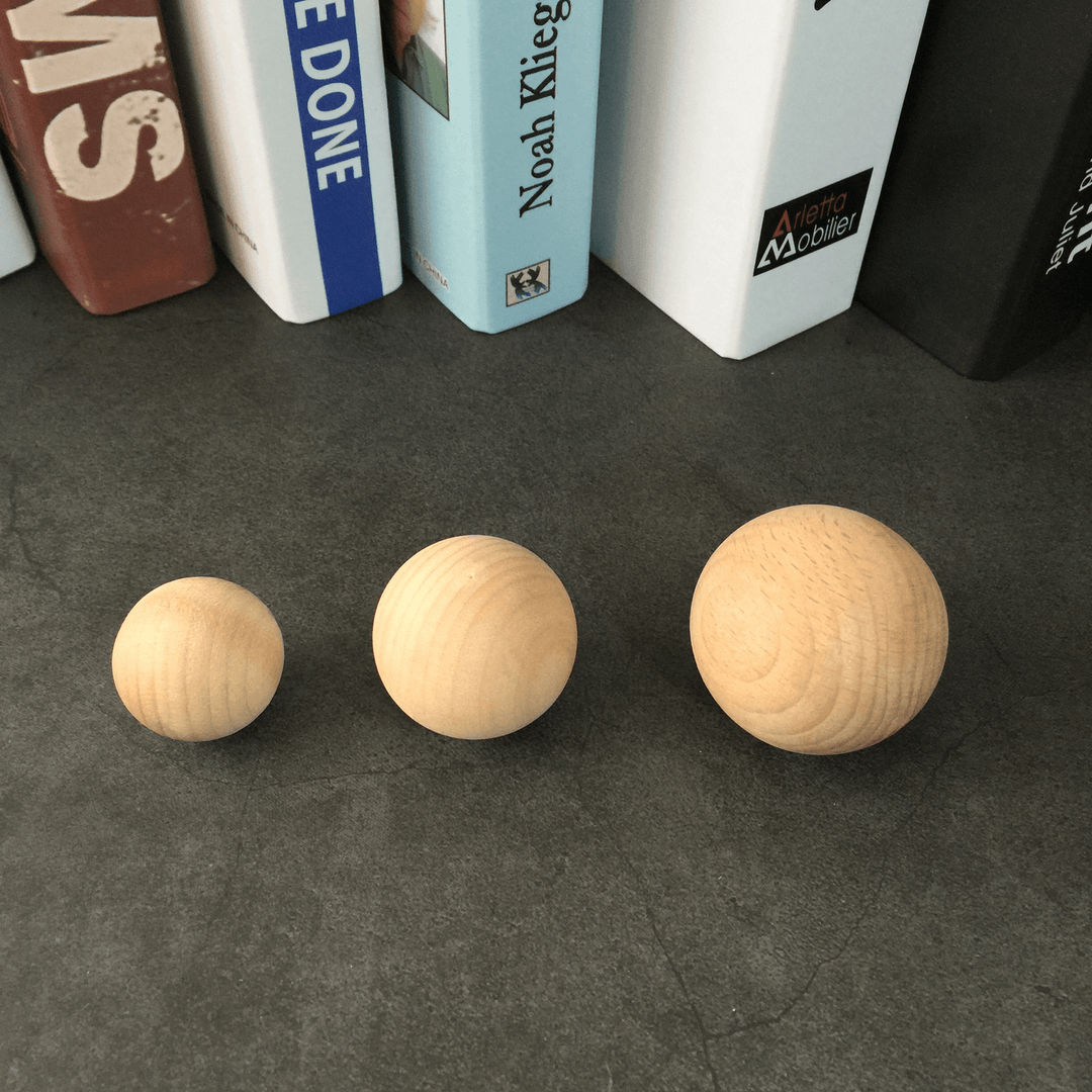 Solid Wood Color Wooden Ball - MRSLM