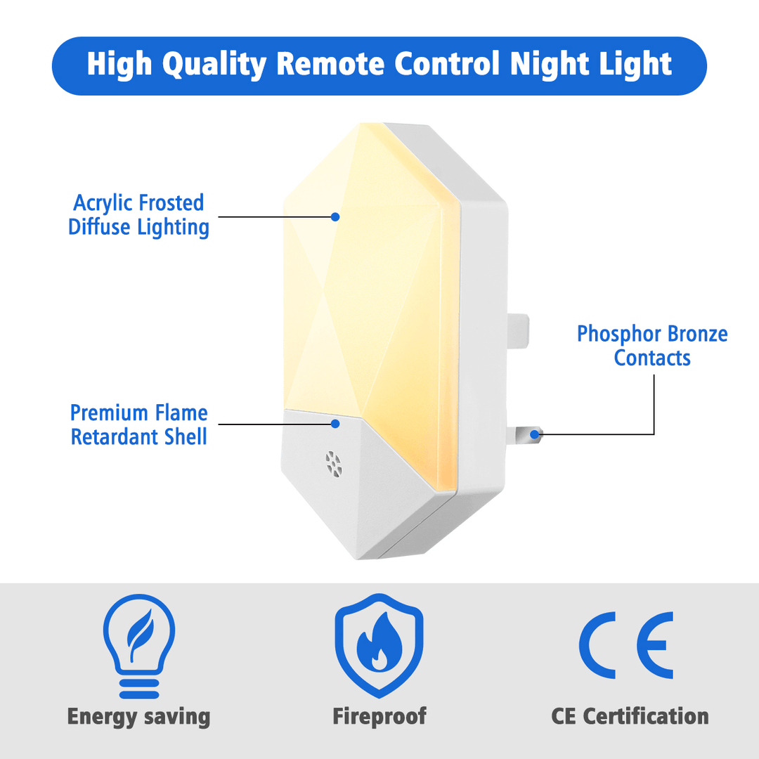 AC 230V RGB+3000K Warm White Stepless Dimming Night Light with 16 Colors Infrared Remote Control - MRSLM