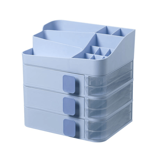 Free Combination Cosmetic Bag Stacking Storage Box Dressing Table Shelf Dresser Rack Desktop Organizer - MRSLM
