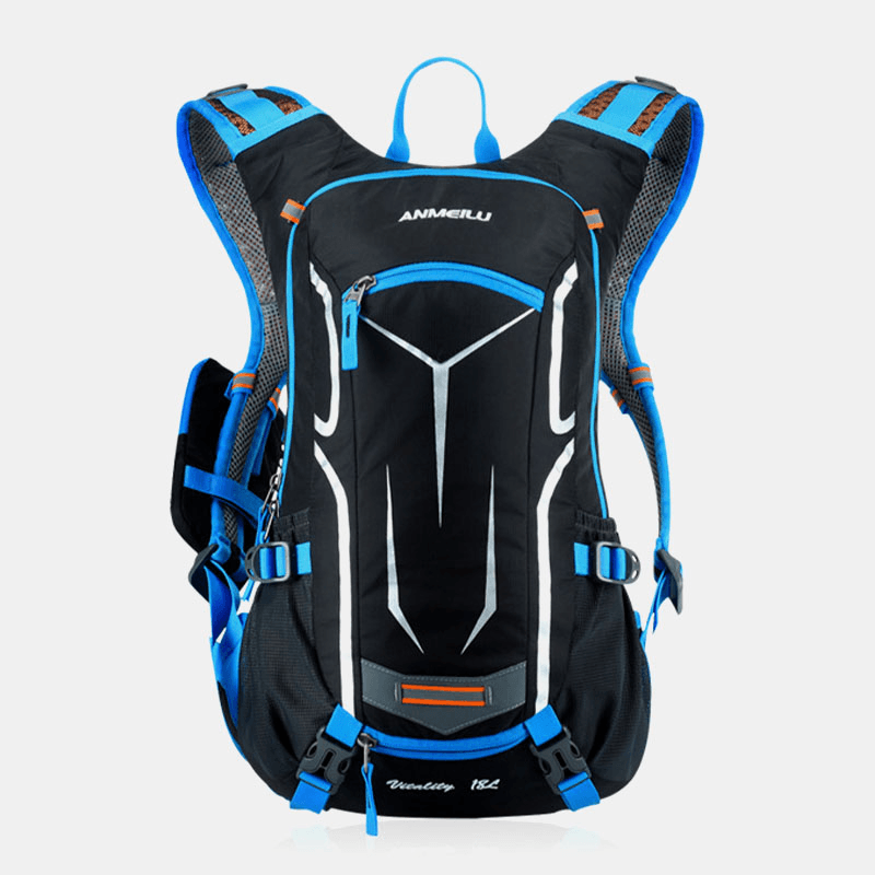 Women & Men Waterproof Reflective Cycling Outdoor Running Mountaineering Hiking Backpack with Detachable Phone Pocket Net Bag - MRSLM