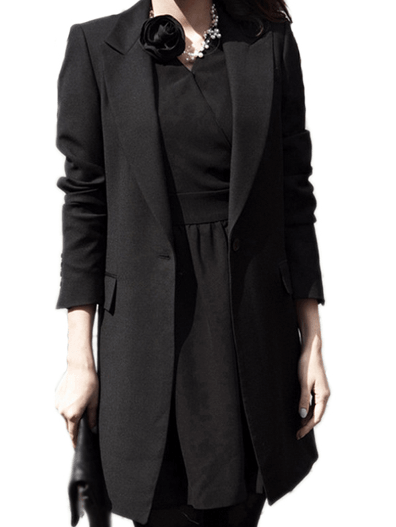 Women Casual Office Business Tunic Blazer Jacket Coats - MRSLM