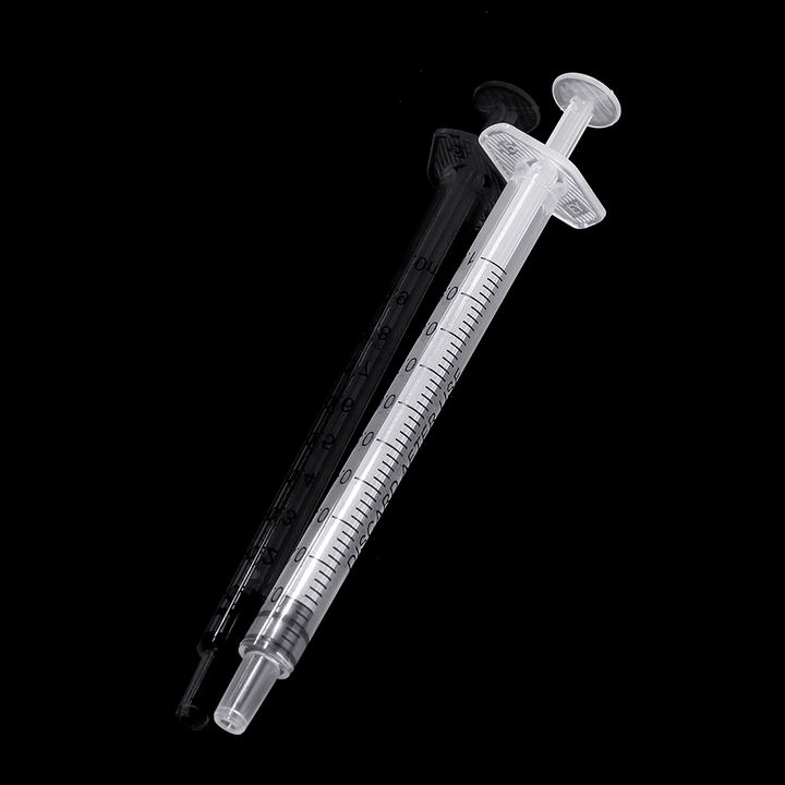 20Pcs/Set 1Ml Plastic Dispensing Syringe Injector No Needles 0.01Ml Graduation for Refilling and Measuring Liquids Industrial Glue Applicator - MRSLM