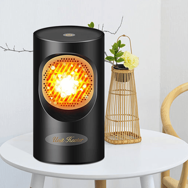 Mini Space Heater Fast Heating Fan All Seasons Warmer Button / Touch Control Overheat Protection for Dormitory Office Garage - MRSLM