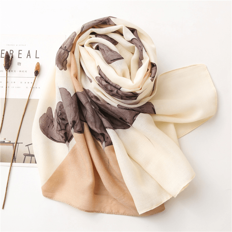 long floral stitching scarf - MRSLM