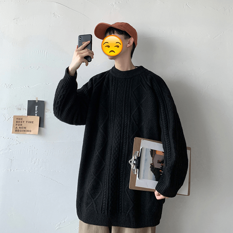 Sweater Boy Loose All Match Lazy Wind Sweater - MRSLM