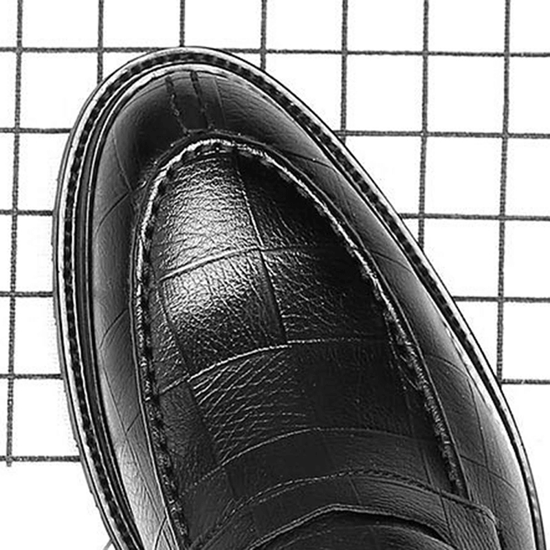 Microfiber Leather Casual Business Oxfords - MRSLM