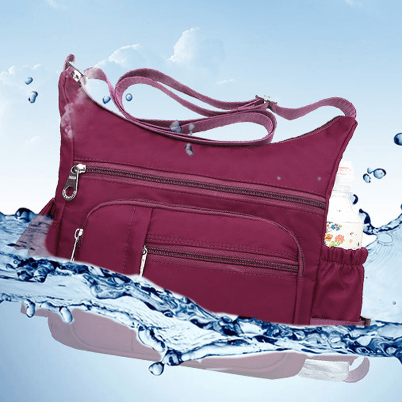 Women Nylon Waterproof Crossbody Bag Shoulder Bag - MRSLM