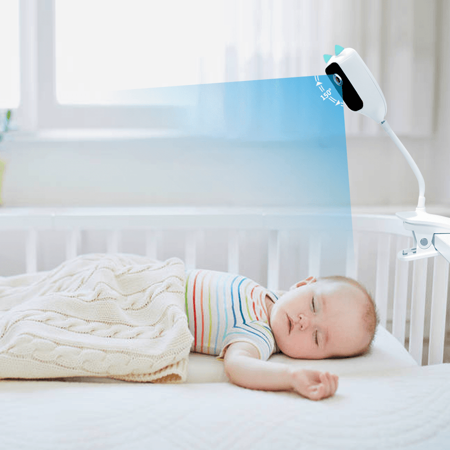 Xiaovv C1 1080P WIFI H.265 IP Camera Baby Infants Monitor 2MP 150° Super Wide Angle Baby Sleep Care Crying Alarm Push Two-Way Audio IP Camera - MRSLM