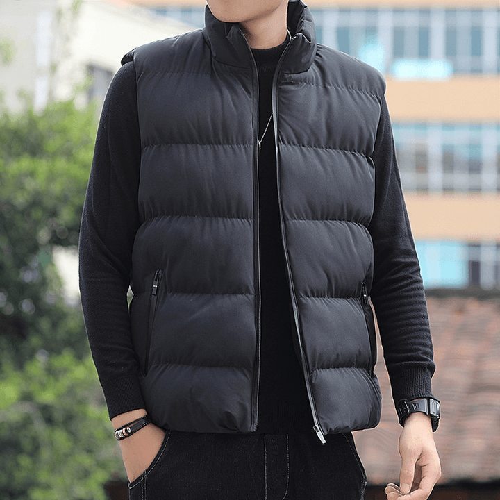 Casual Loose Padded Stand-Collar Cardigan Men'S Youth Fashion Jacket - MRSLM