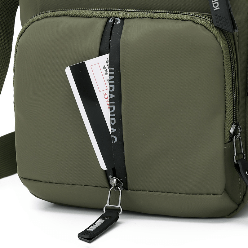 Men Oxford Cloth Multi-Pocket Large Capacity Multi-Layers Waterproof Crossbody Bag Shoulder Bag - MRSLM