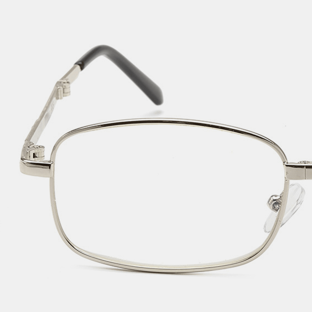 Unisex Foldable Anti-Blue Light Portable Metal Frame Reading Glasses Presbyopic Glasses - MRSLM
