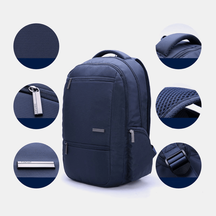 Men Large Capacity Waterproof Light Weight Business Backpack Laptop Bag for Outdoor - MRSLM