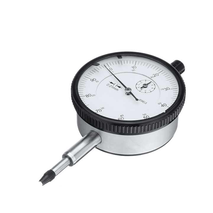 0-10Mm Precision Dial Indicator with Drill Bit Dial Gauge 0.01MM Resolution 58Mm Table Diameter - MRSLM