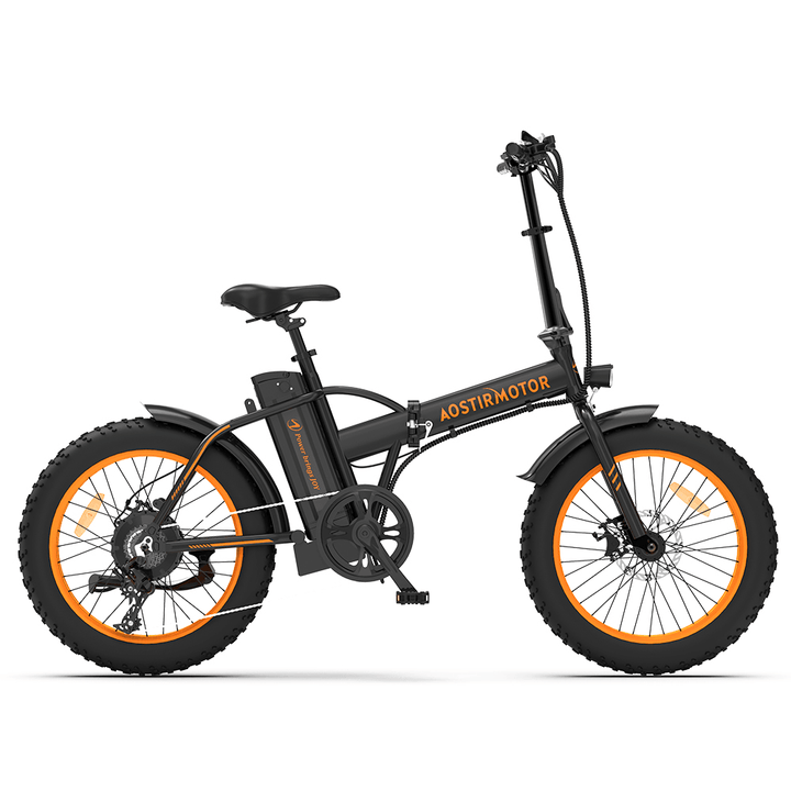 [US DIRECT] AOSTIRMOTOR A20 Electric Bike 20Inch 500W 36V 13Ah 40Km/H Max Speed 25-35Km Mileage 120Kg Max Load Mountain Fat Tire Electric Bicycle - MRSLM