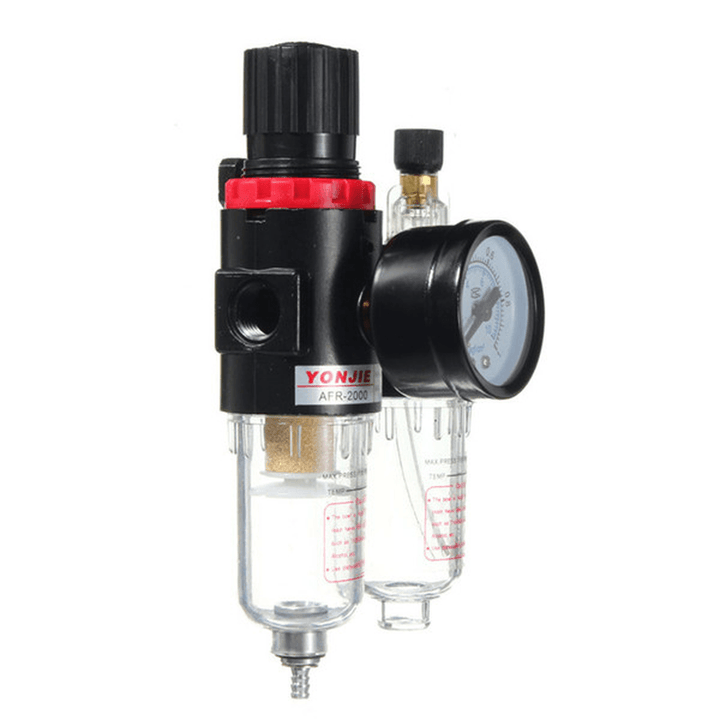 G1/4" in Line Air Compressor Filter Regulator Gauge Trap Oil Water Regulator - MRSLM