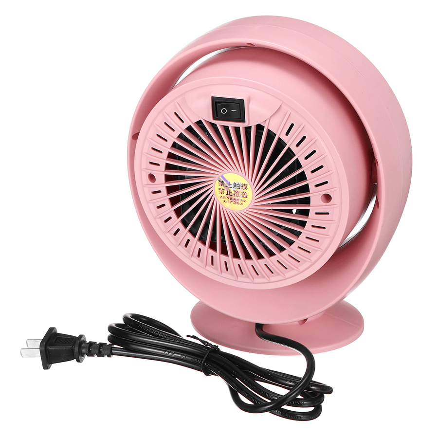800W Mini Electric Air Heater Portable Space PTC Ceramic Heating Fan Home Office Winter Warmer - MRSLM