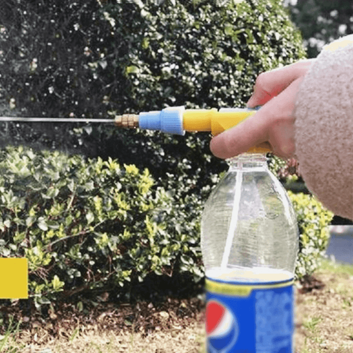 Portable Bottle Spray Airbrush Sprayer Manual Reciprocating Air Nozzle Iron Gardening Watering Device Air Pressure Spray - MRSLM