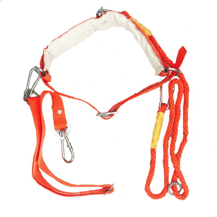 W-Y Type Orange Aerial Work Rope Full Body Climbing Rope Belt Security Outdoor Mountaineering Belts Protection Accessories - MRSLM
