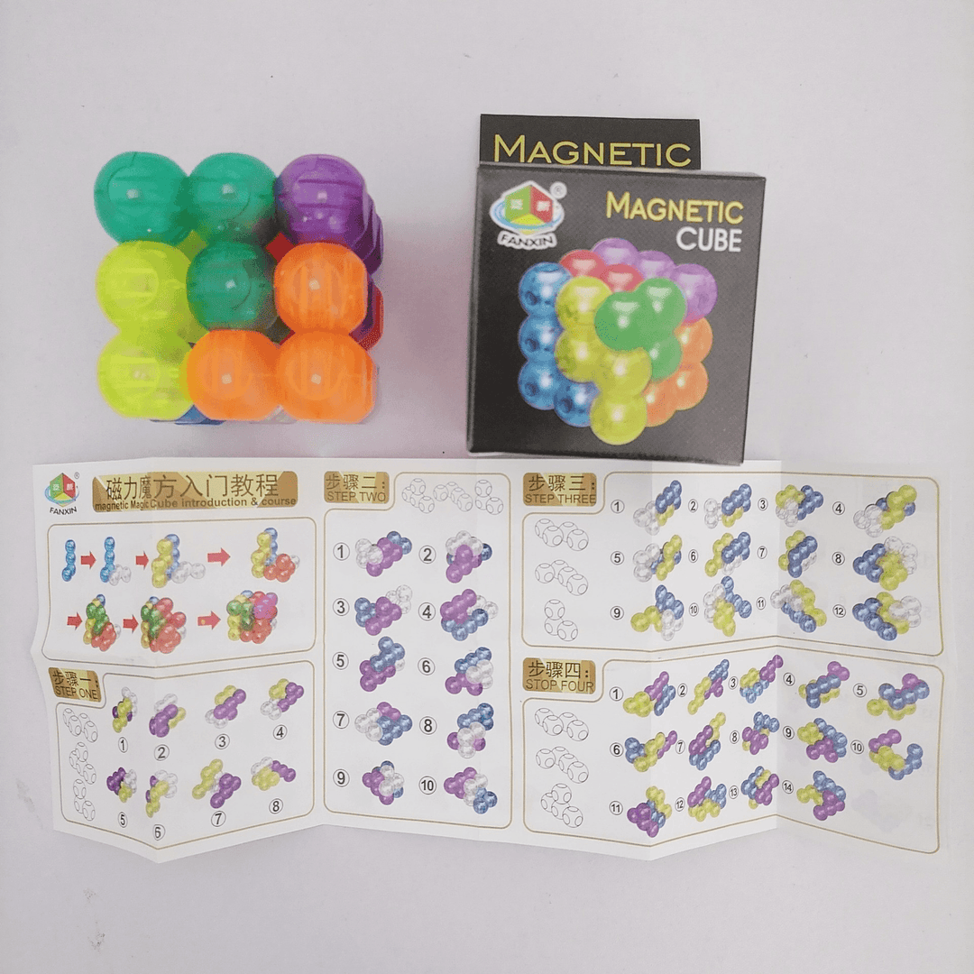 Early Childhood Assembling Magnetic Cube Building Blocks Variety Magnetic Rubik'S Cube - MRSLM