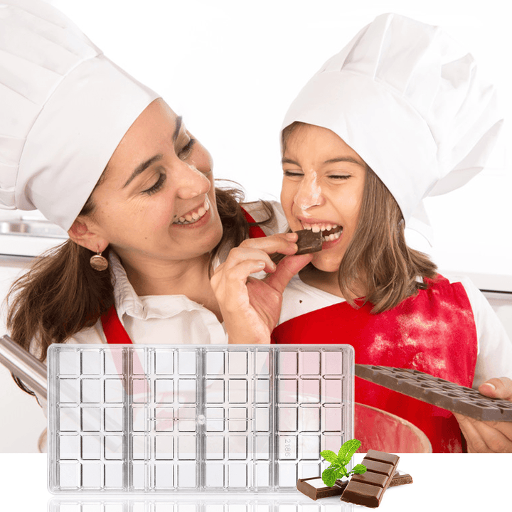 Chocolate Bar Mold Eco-Friendly Plastic Baking Pastry Mould Cozinha Kitchen Tool - MRSLM